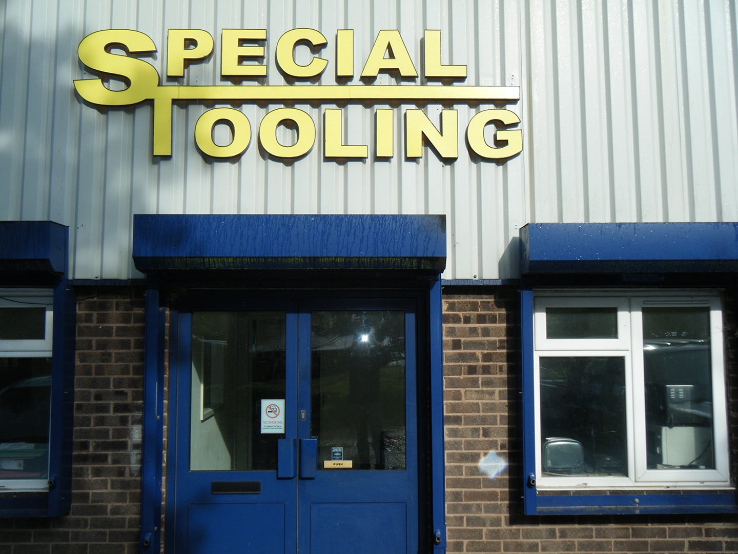 Front door of Special Tooling's premises