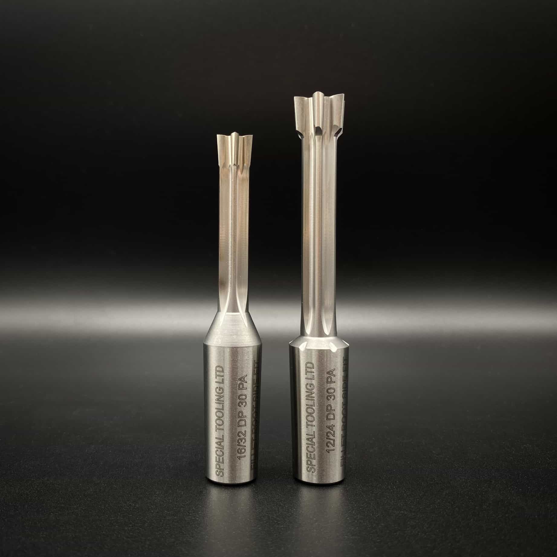 Shank Cutters stood upright manufactured by Special Tooling